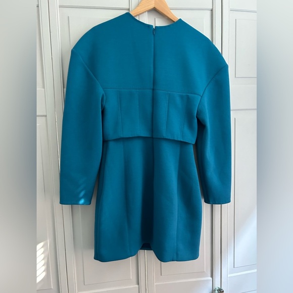 Aknvas Teal Blue Neneh Corset Minidress - Size 6 - Picture 5 of 13